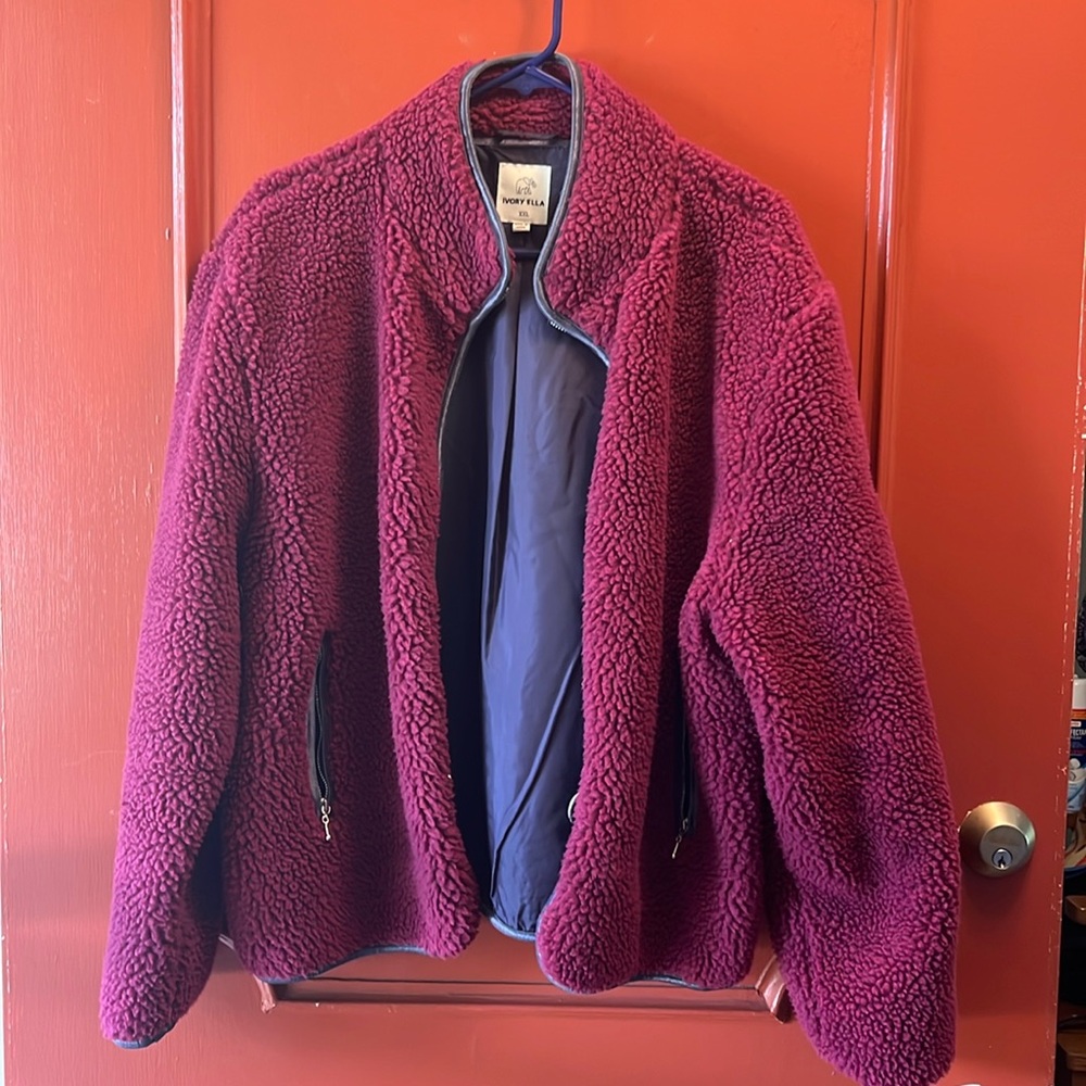 Ivory Ella Sherpa jacket size XXL